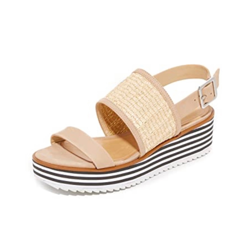 SCHUTZ open toe leather sandals